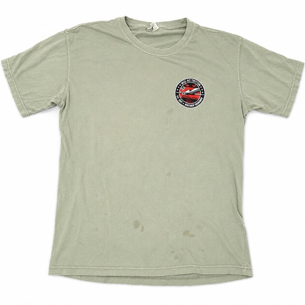 Cyberpunk Grunge Techwear Northrop Grumman MQ-4C Triton‎ US Navy Shirt M